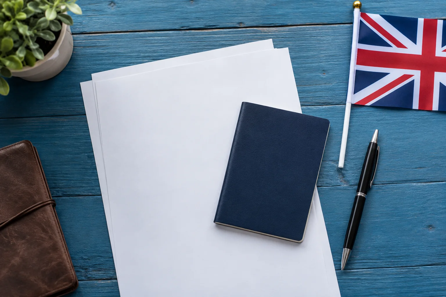 UK visa application materials
